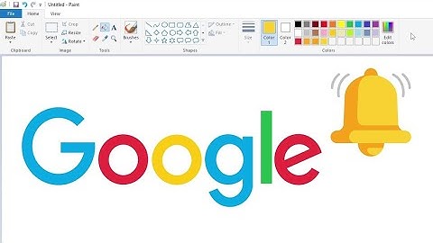 How to draw the Google Alerts logo using MS Paint | How to draw on your computer