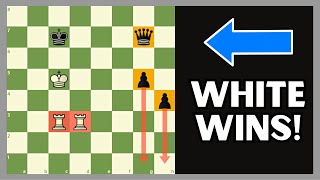 2 Rooks Better Than Queen and Pawns?? A Neat Chess Puzzle!