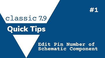 #1 Pin Number of Schematic Component