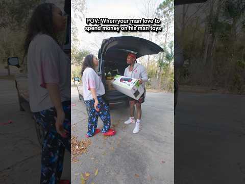 But when I spend money it’s a problem 🙄 #mantoys #relatable #reality #relationship #marriedlife