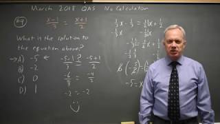 March 2018: Solving equations - question #3-9