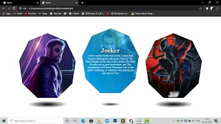 CSS Heptagon Image Hover Overlay | CSS Responsive Design