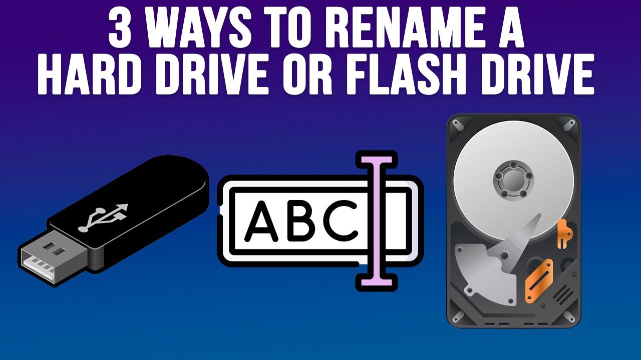 3 простых способа переименовать жесткий диск или USB-флешку в Windows