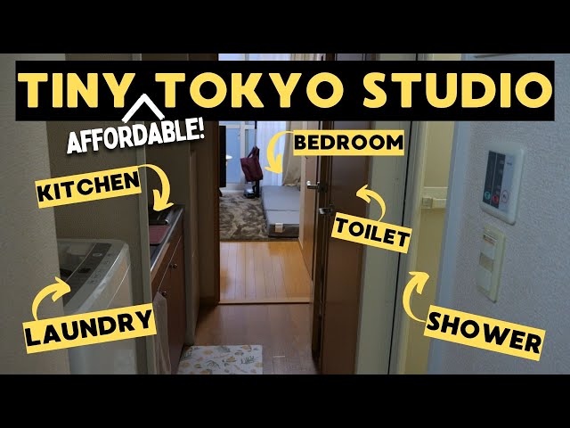 Tiny Tokyo Apartment Tour - CHEAP Micro Studio in Japan class=