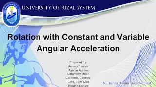 ES 3 - ROTATION WITH CONSTANT AND VARIABLE ANGULAR ACCELERATION