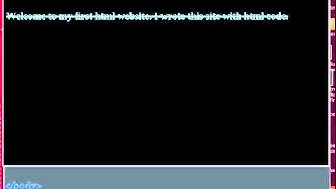 how to make strike through with html code