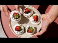 Mini pavlovas fraise chocolat ... succès assuré avec ces bouchées gourmandes