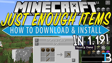 How To Download & Install Just Enough Items in Minecraft 1.19