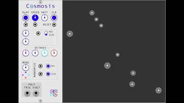 FIRST SPACE AMBIENT patch in VCV Rack with COSMOSIS - nonlinear sequencer