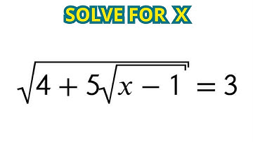 Nice square root math equation! – Can you solve it?