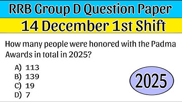 RRB Group D 14 DEC 1st Shift Questions Analysis | RRB Group D Review