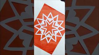 Unique Design 💞 Paper Snowflake #shorts #shortsvideo #papercraft