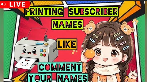 Writing my subscriber names in printer 🖨️#shotlive#virallive#viralprinter#names
