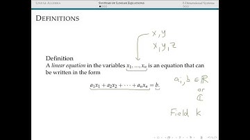 Systems of Linear Equations