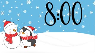 8 Minute Penguin and Snowman Timer (Playful Synth Bells at End)