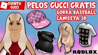 CONSIGUE 2 PELOS GUCCI y GORRA DE BÉISBOL ROSA GRATIS en ROBLOX | EVENTO  ROBLOX GUCCI TOWN - YouTube