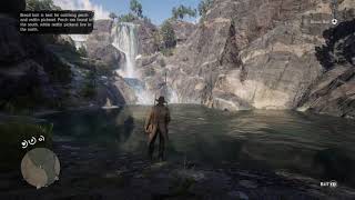 Mancing ikan dekat Air Terjun di Red Dead Redemption 2