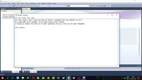 How to create a VisualBasic program that convert