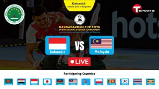 Live | Indonesia vs Malaysia | Bangabandhu Cup 2024 | Kabaddi | T Sports