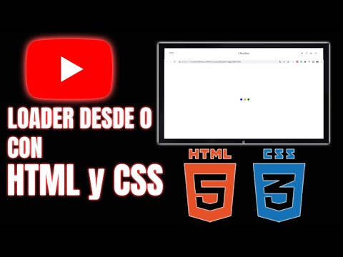 Como crear un LOADER con HTML CSS  ⌚️