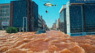 Nature Strikes Again in Turkish City Antalya: Massive flooding, Roads submerged, houses underwater