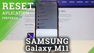 How to Reset App Preferences in Samsung Galaxy M11 – Restore Default App Settings screenshot 2