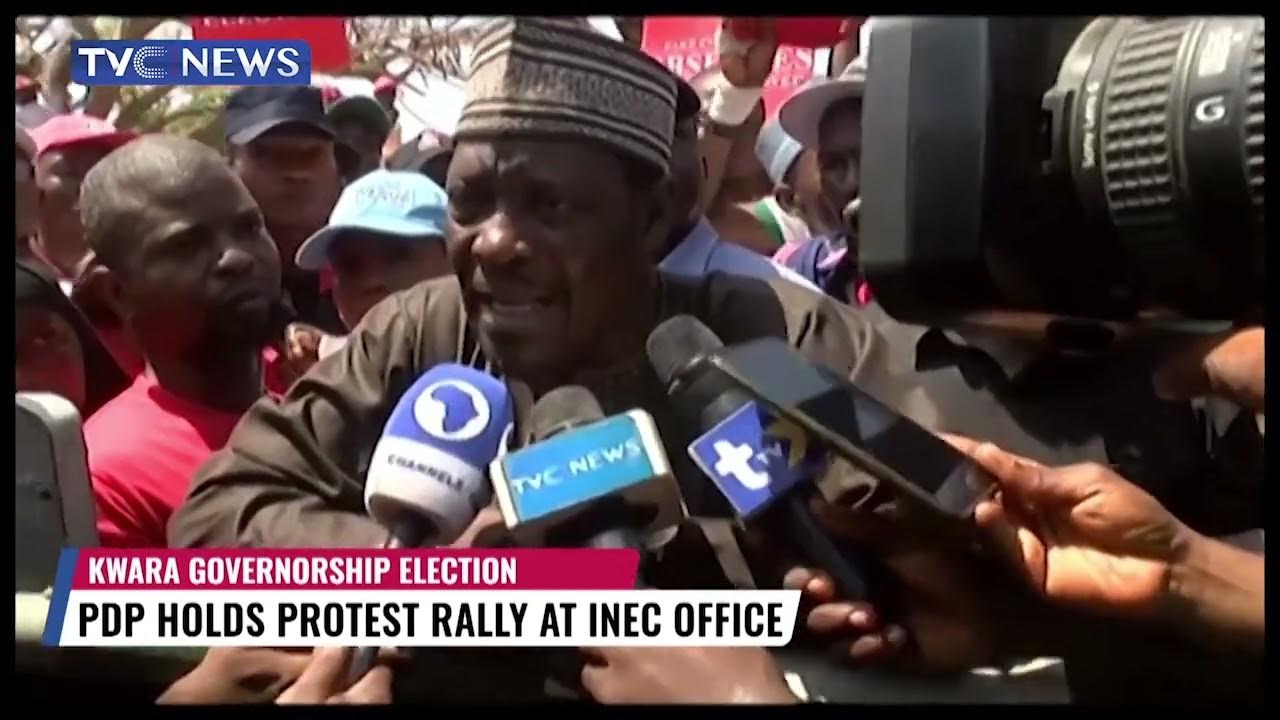 Kwara PDP Holds Protest At INEC Office
