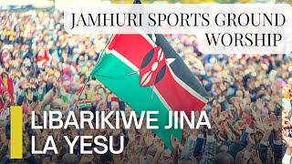 Libarikiwe Jina La Yesu || Powerful Worship at Jamhuri Sports ground. #worship.