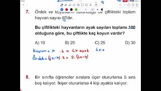 Denklem Problemleri Soru 7 - 7Den 8E Yaz Kampı Soru Çözümleri