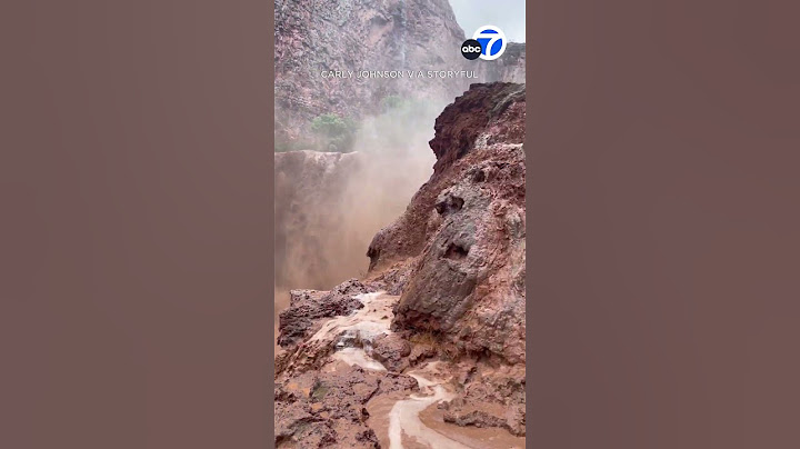 Terrifying 'wall of water' pours into Grand Canyon during deadly flash flooding