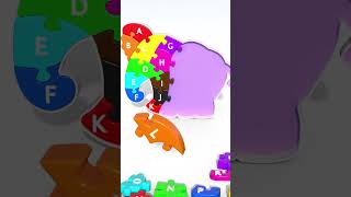 #Shorts Learning Alphabets for Kids Toddlers Babies Fun Play with Elephant Toy 😍 #Animals #Learning
