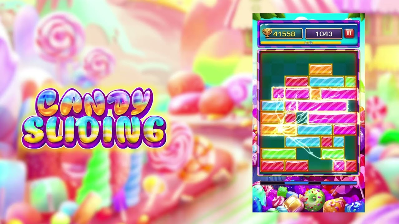 Candy Sliding  Burst Drop Ads Lan 01