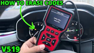OBD2 V519 SCANNER HOW TO CLEAR CODES & USE! V519 OBD2 SCANNER REVIEW!