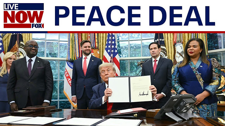FULL: President Trump speaks on Rwanda, Congo peace deal