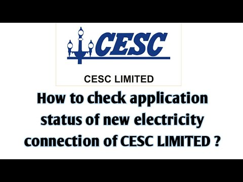 How to check application status of new electricity connection of CESC Limited ? #cesc #status_check