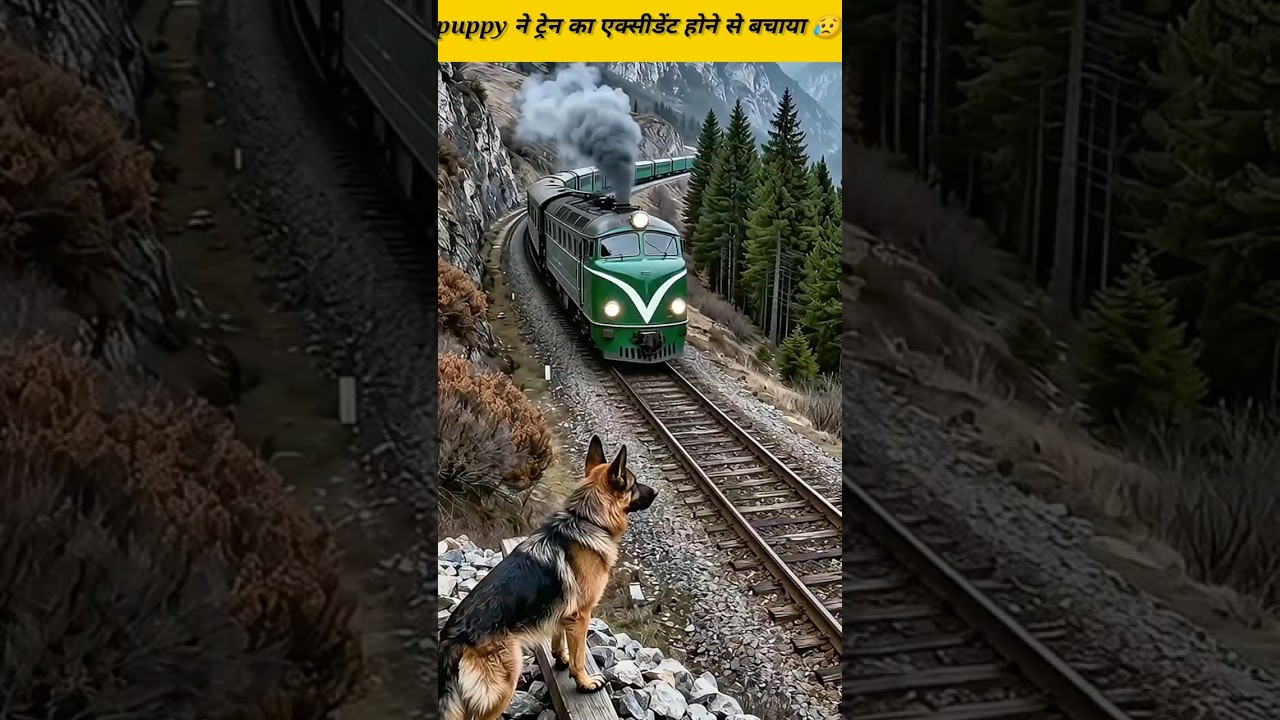 Indian Police Dog Stops a Train and Saves Hundreds of Lives😥