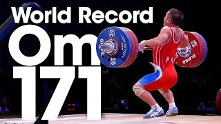 Om Yun Chol 56Kg North Korea 171Kg Clean And Jerk World Record 2015 World Championships