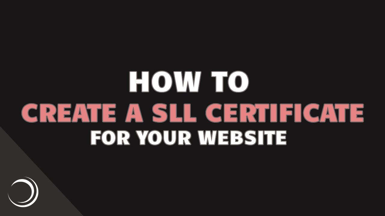 How To Create a SSL Certificate For Your Site - YouTube
