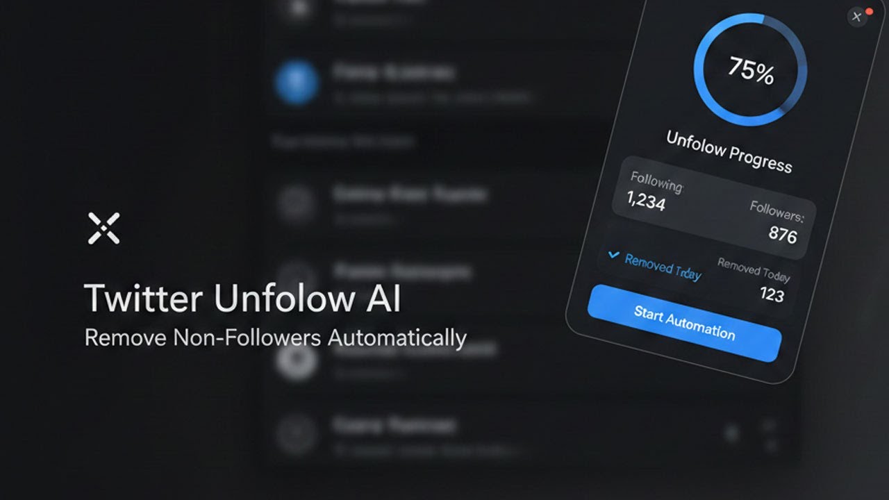 Twitter Unfollow AI – Remove Non-Followers Automatically - YouTube