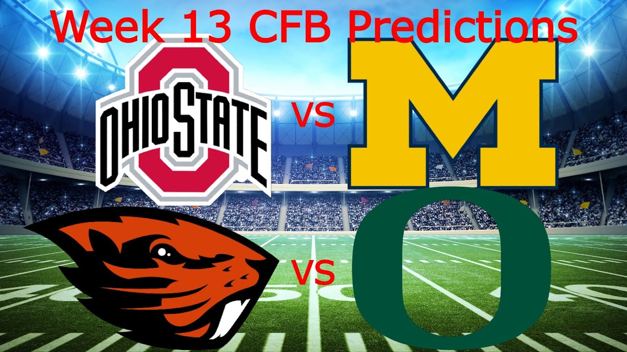 My College Football Week 13 Predictions - YouTube