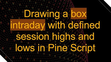 Drawing a box intraday with defined session highs and lows in Pine Script