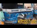 Кузовной ремонт МЕРСЕДЕС Т1| Восстановление лобовой рамки моторного щита| Repair old BUS 207-308D