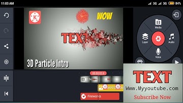 How To Make Awesome PARTICLE INTRO In #Kinemaster. Kinemaster Tutorial.