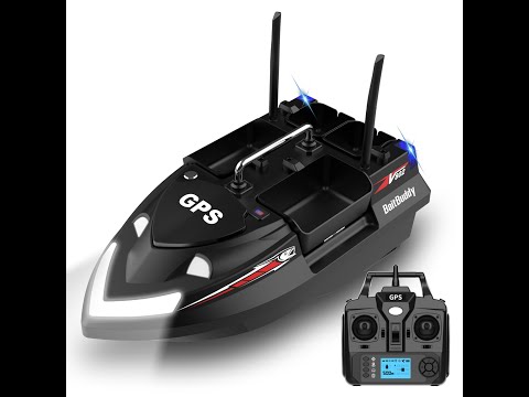 Кораблик для рыбалки Flytec V802 PRO GPS Короповый 12000 мАч. Оранжевый, видео 1