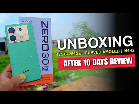 Infinix ZERO 30 5G Unboxing & Review After 10 Days 🔥 12GB+256GB 😱
