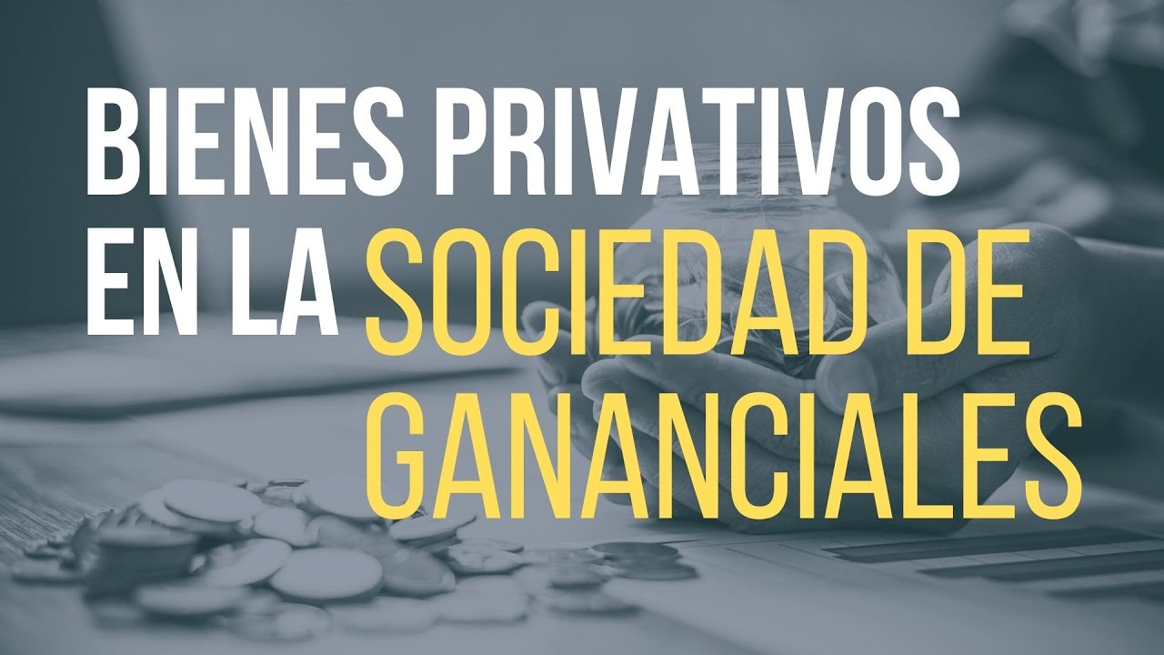 Qué bienes son privativos en la sociedad de gananciales