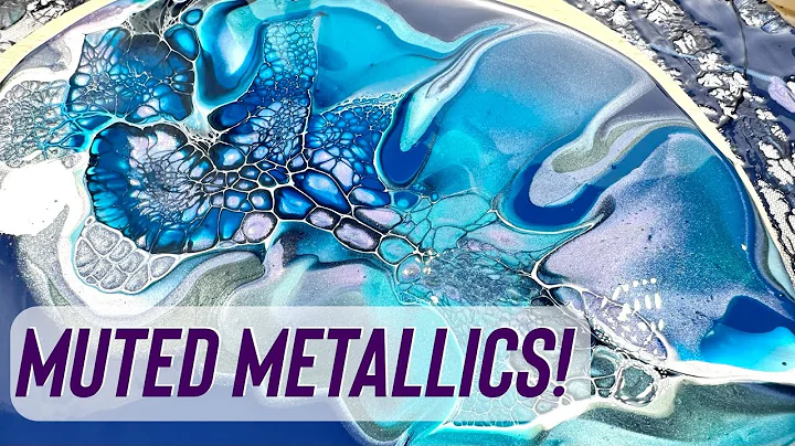 #275 How To Make Muted Metallics! Gorgeous Colours! Bloom Technique/paint pouring!