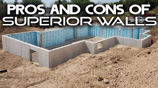 PROS AND CONS OF SUPERIOR WALLS // Precast Foundation Walls // Superior Walls Overview //