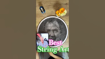 Customized Thread Portrait Art/String Art Portrait Thread Art/World Best String Art #shorts #art