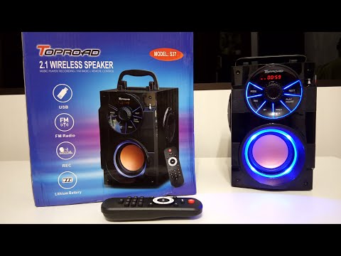 Портативная Bluetooth колонка TOPROAD S37 с Алиэкспресс – Мой обзор! (Топ за свои деньги!)